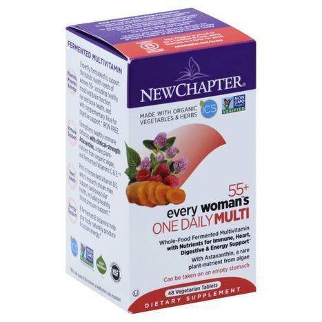 New Chapter Multi, One Daily Every Women's, 55+, Vegetarian Tablets - 48 Each