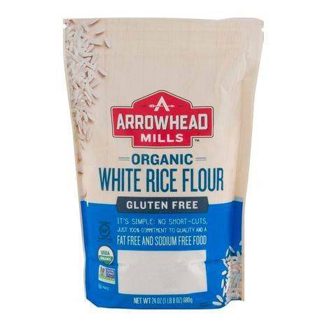 Arrowhead Mills White Rice Flour, Gluten, Free, Organic - 24 Ounces