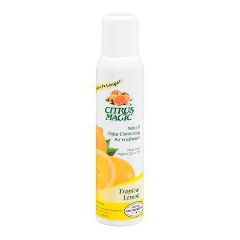 Citrus Magic Air Freshener, Natural Odor Eliminating, Tropical Lemon, Non-Aerosol - 3.5 Ounces