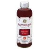 GTs Enlightened Kombucha, Organic & Raw, Hibiscus Ginger - 16 Ounces