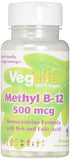 Veg Life Methyl B-12 500 Mcg Homocysteine Formula-50 Lozenges