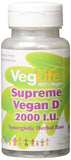 Veg Life Supreme Vegan D 2000 IU Synergistic Herbal Base-100 Tablets