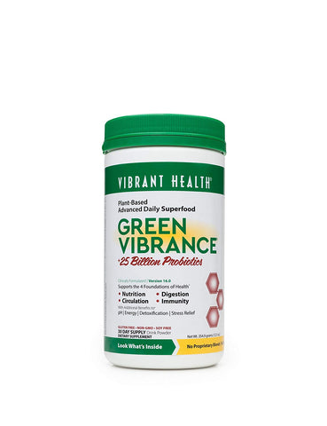 Vibrant Health Green Vibrance Plus 25 Billion Probiotics-12.5 Oz