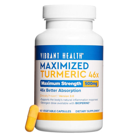 Vibrant Health Maximized Turmeric 46 X Maximum Absorption-60 Capsules