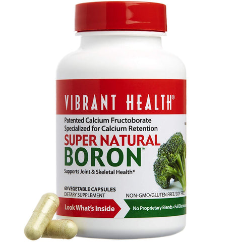 Vibrant Health Super Natural Boron-60 Vegebale Capsules