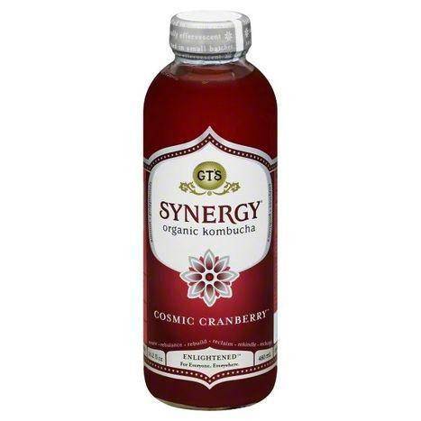 GTs Enlightened Synergy Kombucha, Organic, Cosmic Cranberry - 16.2 Ounces