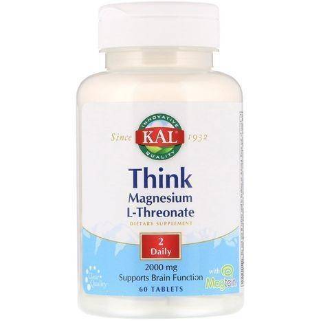 Kal Think Magnesium L-Threonate - 60 Tablets