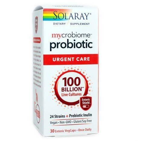 Solaray Mycrobiome Probiotic, Urgent Care, Enteric VegCaps - 30 Vegcaps