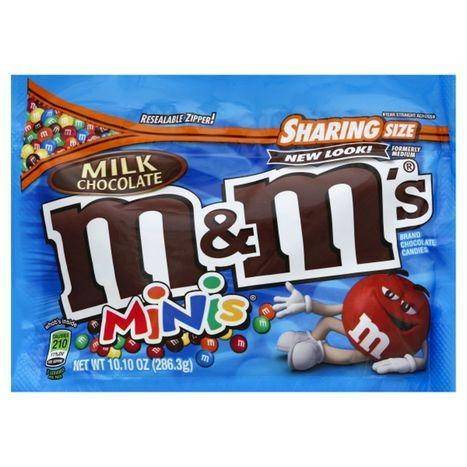 M & M Chocolate Candies, Milk Chocolate, Minis, Sharing Size - 10.1 Ounces