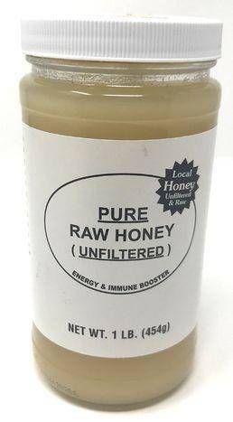 Pure Raw Unfiltered Honey - 1 Pound Jar