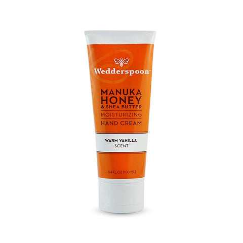 Wedderspoon Manuka Honey & Shea Butter Moisturizing Hand Cream Warm Vanilla Scent-3.4 Oz