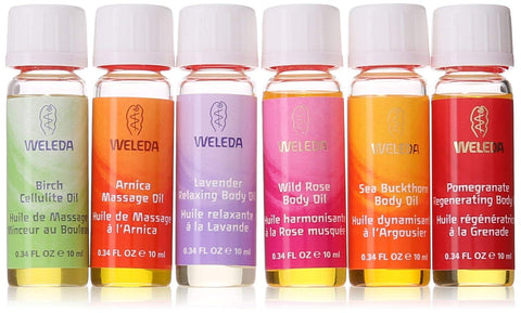 Weleda Body Oil Starter Kit Contains 6 Travel Sizes Of Body Oil Each-0.34 Oz