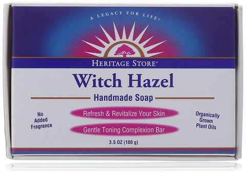 Heritage Store Witch Hazel Handmade Soap-3.5 Oz