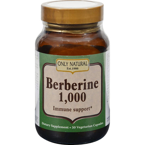 Only Natural Berberine 1000 Immune Support-50 Vegetarian Capsules