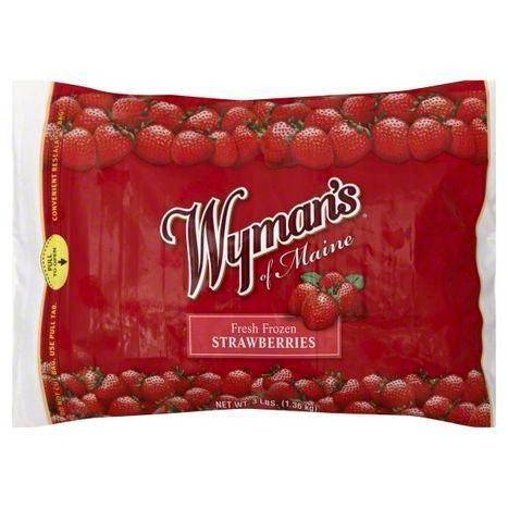 Wymans Strawberries, Fresh Frozen - 3 Pounds