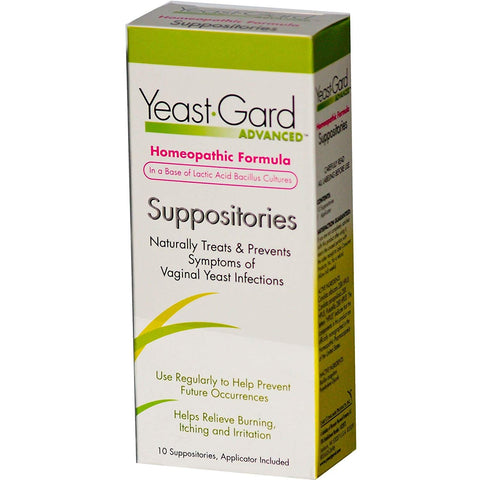 Yeast Guard Advanced Suppositories Homeopathic Formula-10 Suppositories