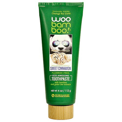 Woo Bamboo Toothpaste Sweet Cinnamon Flavor With Bamboo And Green Tea Extracts-4 Oz