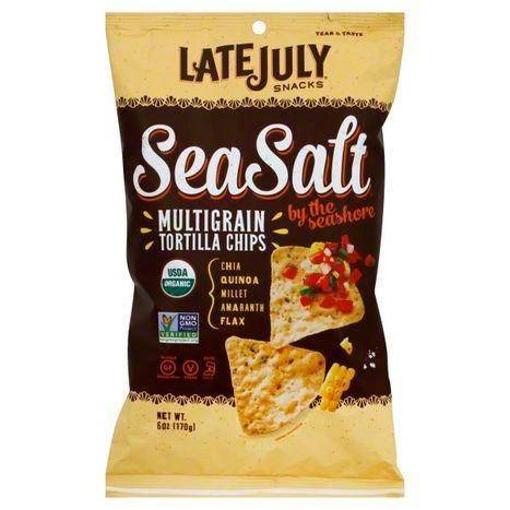 Late July Tortilla Chips, Multigrain, Sea Salt - 6 Ounces