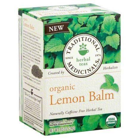 Traditional Medicinals Herbal Tea, Organic, Lemon Balm, Caffeine Free, Bags - 16 Count