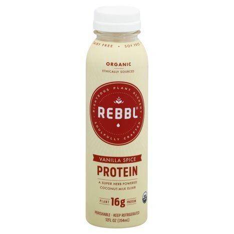 Rebbl Coconut-Milk Elixir, Organic, Protein, Vanilla Spice - 12 Ounces