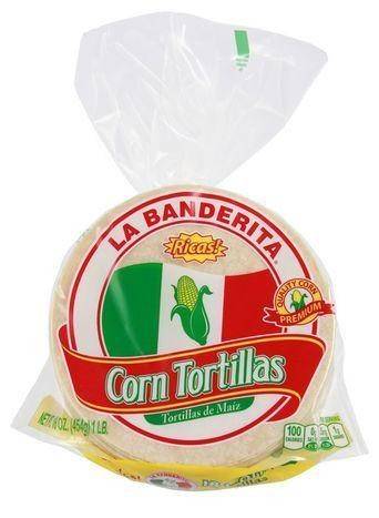 La Banderita White Corn Tortilla 6 Inch - 30 Count