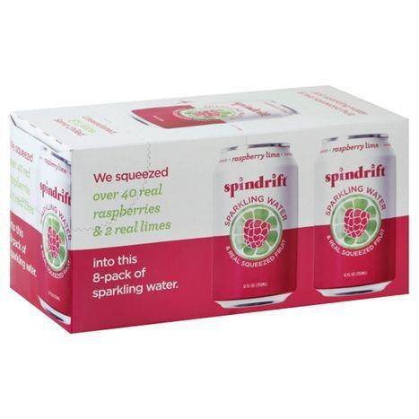 Spindrift Sparkling Water, Raspberry Lime, 8-Pack - 8 Pack