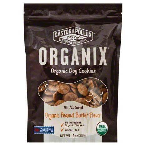 Organix Organix Dog Cookies, Organic Peanut Butter Flavor - 12 Ounces