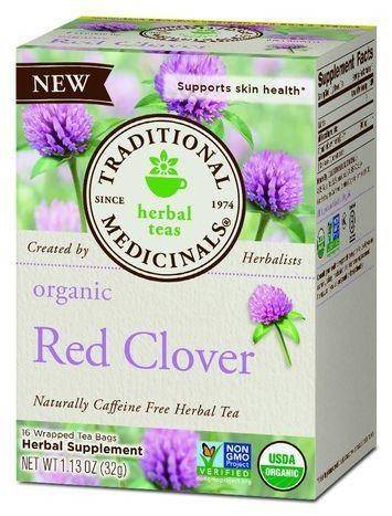 Traditional Medicinals Herbal Tea, Organic, Red Cover, Wrapped Tea Bags - 16 Count