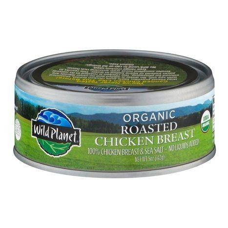 Wild Planet Chicken, Organic, Breast, Roasted - 5 Ounces