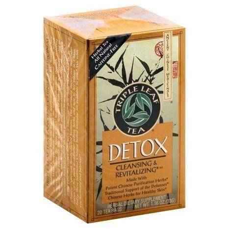 Triple Leaf Tea Herbal Tea, Detox, Caffeine-Free, Bags - 20 Each