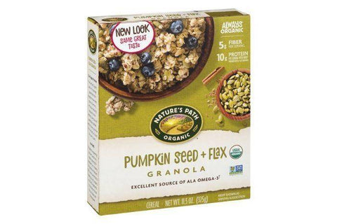 Natures Path Organic Cereal, Pumpkin Seed + Flax Granola - 11.5 Ounces