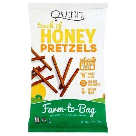 Quinn Pretzels, Touch of Honey - 7 Ounces