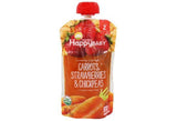 Happy Baby Organics Baby Food, Organic, Carrots, Strawberries & Chickpeas, 2 (6+ Months) - 4 Ounces