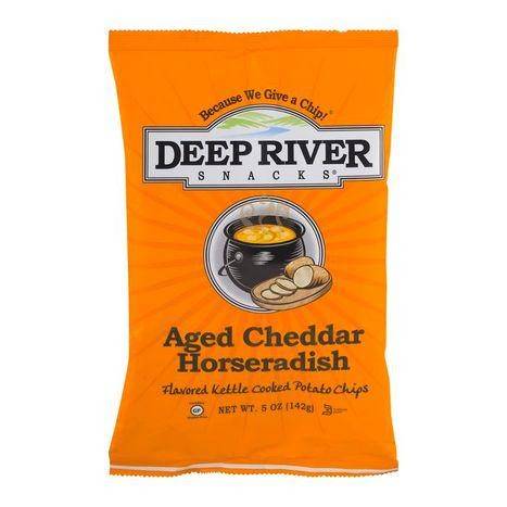 Deep River Aged Cheddar Horseradish Potato Chips - 5 Ounces