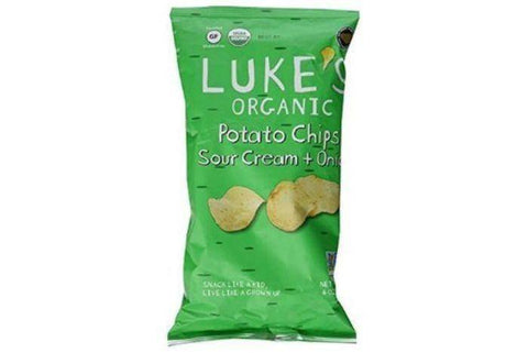 Luke's Organic Sour Cream & Onion Potato Chips - 4 Ounces