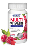 YumVs Multivitamin 100% Vitamin C, 800 IU Vitamin D Raspberry Flavor-60 Jellies