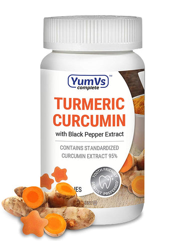 YumVs Turmeric Curcumin With Black Pepper Extract-60 Jellies