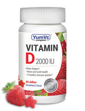 YumVs Vitamin D3 2000 IU Delicious Strawberry Flavor-60 Jellies