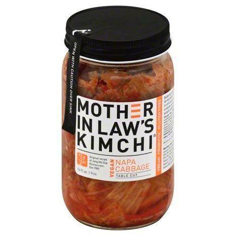 Mother In Laws Kimchi Cabbage, Napa, Table Cut - 16 Ounces