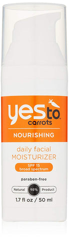 Yes To Carrots Nourishing Daily Facial Moisturizer SPF 15 Broad Spectrum-1.7 Oz