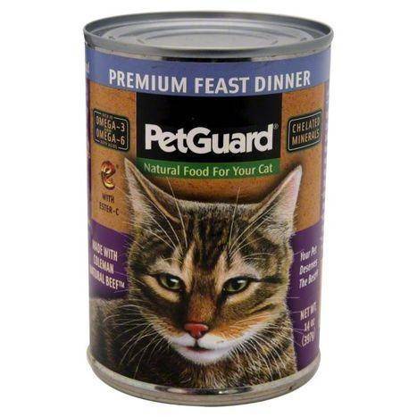 Pet Guard Cat Food, Premium Feast Dinner - 14 Ounces