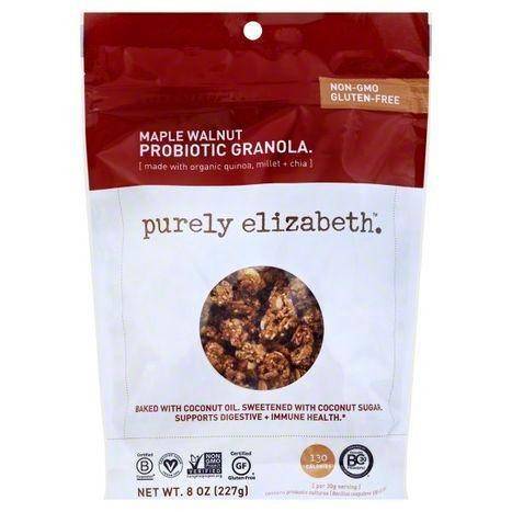 Purely Elizabeth Granola, Probiotic, Maple Walnut - 8 Ounces