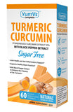 YumVs Turmeric Curcumin With Black Pepper Extract Orange Flavor Sugar Free-60 Chewables