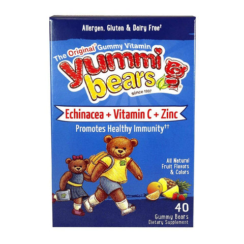 Hero Nutritionals Yummi Bears Echinacea Plus Vitamin C & Zinc-40 Gummy Bears