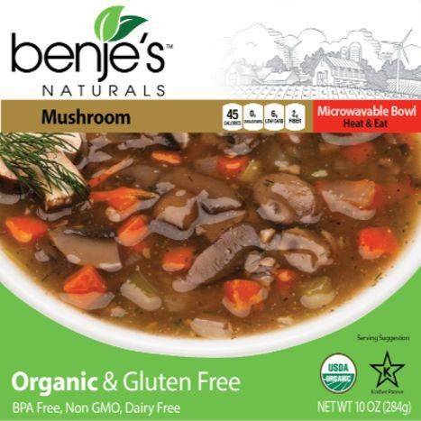 Benje's Naturals Mushroom Soup - 10 Ounces