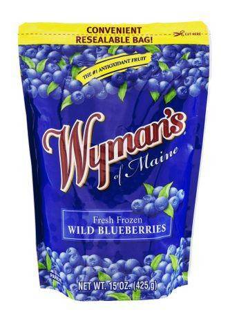 Wymans Blueberries, Wild, Fresh Frozen - 15 Ounces