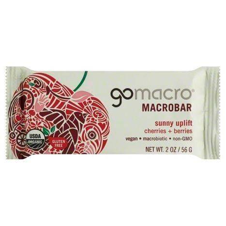 GoMacro Macrobar, Sunny Uplift, Cherries + Berries - 2 Ounces