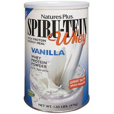 Natures Plus Spiru-Tein Vanilla Whey High Protein Energy Meal - 1.05 Pounds