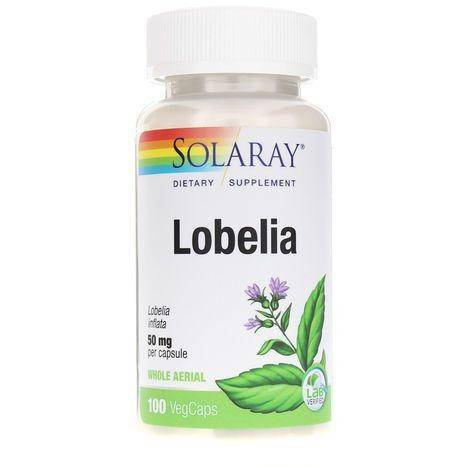 Solaray Lobelia 50 mg - 100 Veggie Capsules