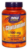 Now Foods 1500MG L-Glutamine - 180 Tablets